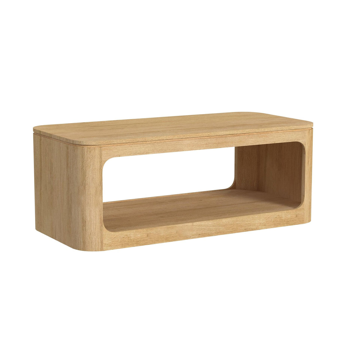 Rosalie 3PC Occasional Table Set in Natural-Coffee Table & Two End Tables