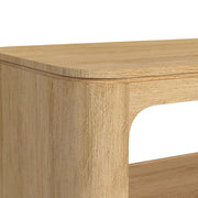 Rosalie 3PC Occasional Table Set in Natural-Coffee Table & Two End Tables