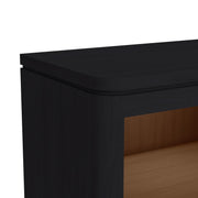 Rosalie King UPH 3PC Bedroom Set in Black