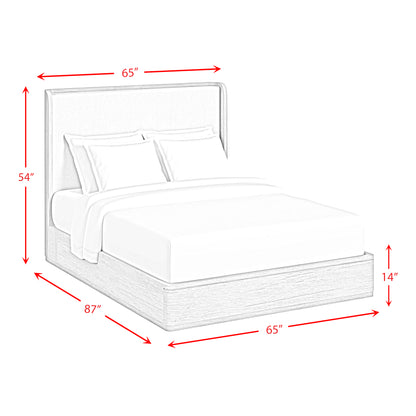 Rosalie Queen UPH Bed in Natural