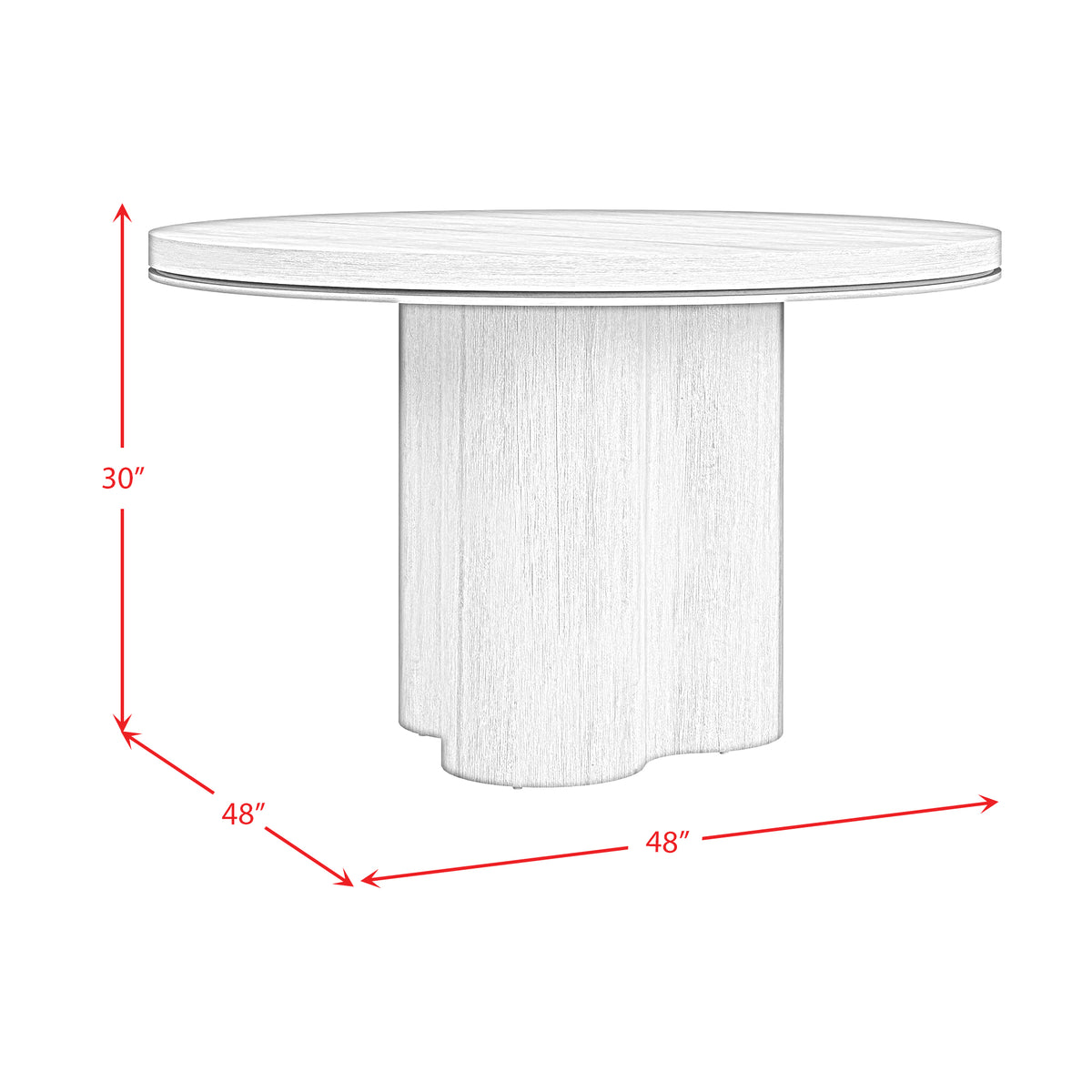 Rosalie Round Dining Table in Natural
