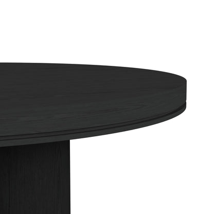Rosalie 5PC Standard Height Dining Set in Black-Round Table and Four Chairs