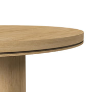 Rosalie 5PC Standard Height Dining Set in Natural-Round Table and Four Chairs