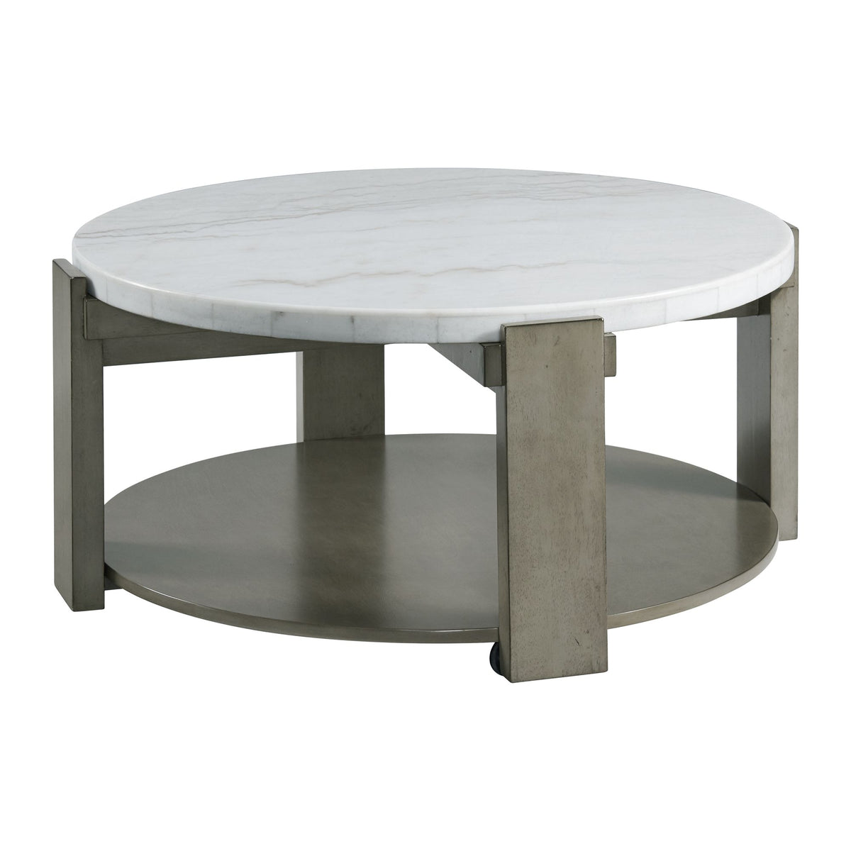 Rosamel Round Coffee Table In Ash Brown