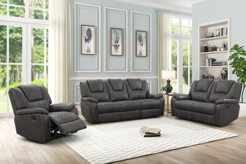 Leona Saddle Grey Sofa Motion