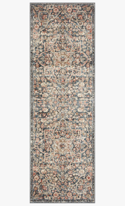 Loloi Saban SAB-02 Blue / Spice