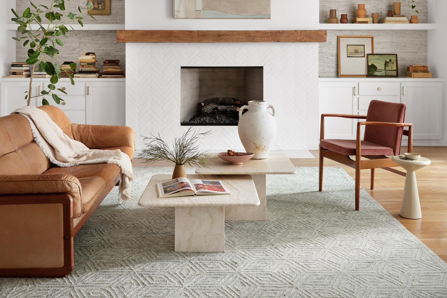 Magnolia Home de Joanna Gaines x Loloi Sarah SAR-01 Sky