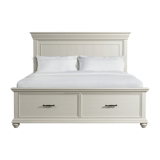 Slater King Bed in Antique White