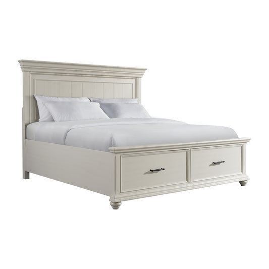 Slater King Bed in Antique White