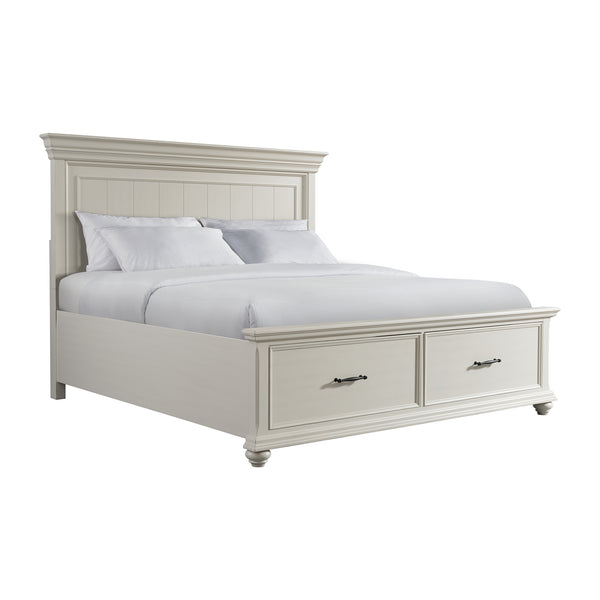 Slater King Bed in Antique White