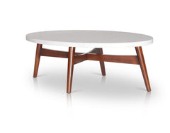 Mesa de cóctel ovalada Serena Silverstone 