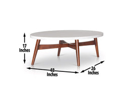 Mesa de cóctel ovalada Serena Silverstone 