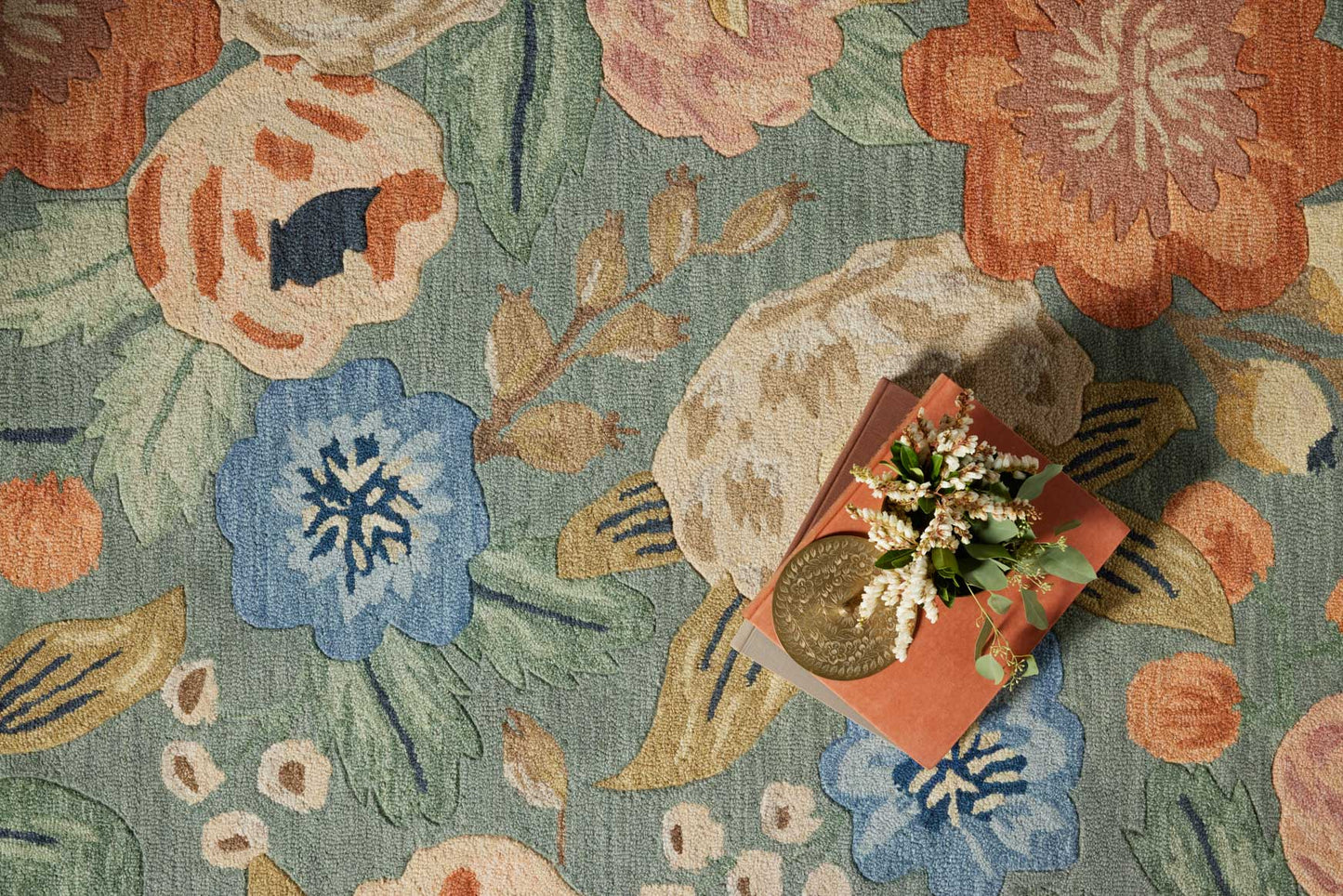 Rifle Paper Co. x Loloi Silhouette SIH-01 Sage