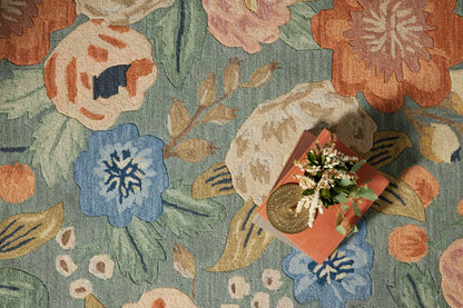 Rifle Paper Co. x Loloi Silhouette SIH-01 Sage