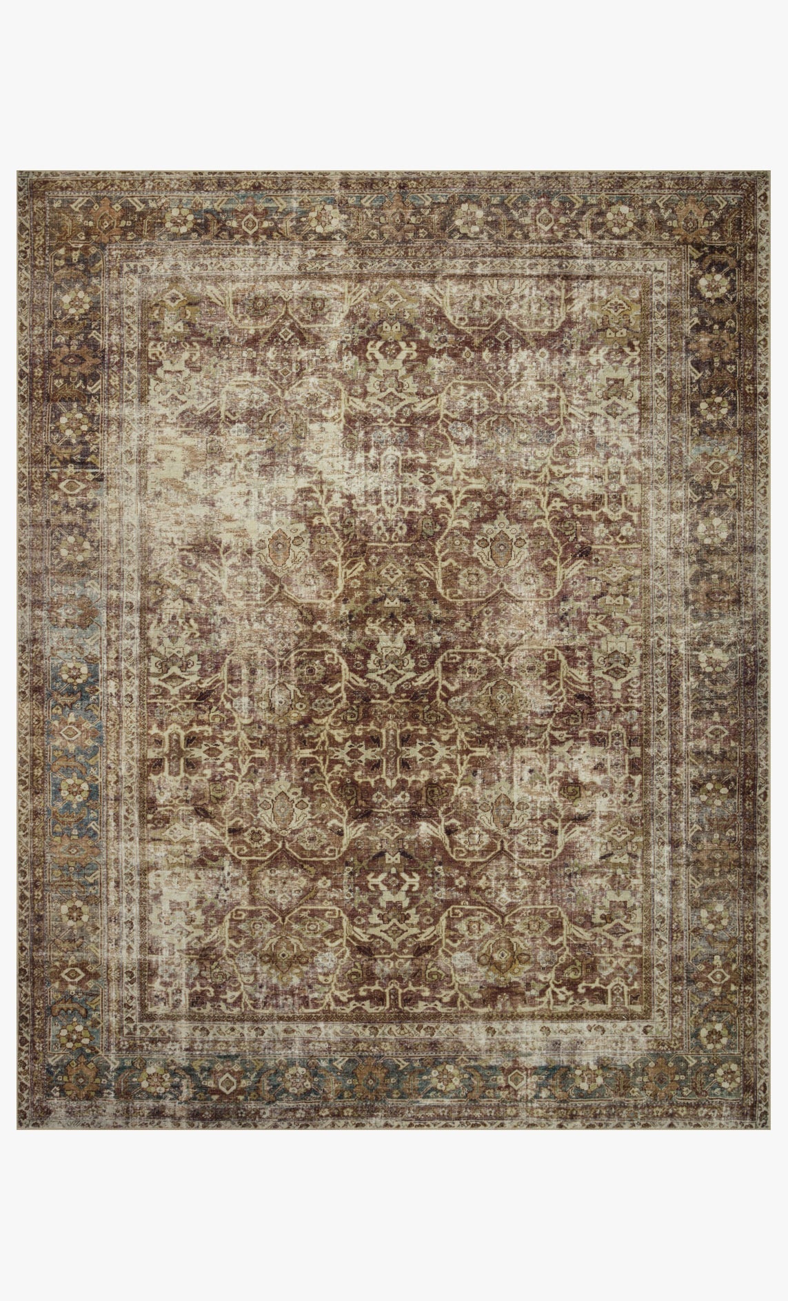 Magnolia Home de Joanna Gaines x Loloi Sinclair SIN-01 Óxido/Laguna