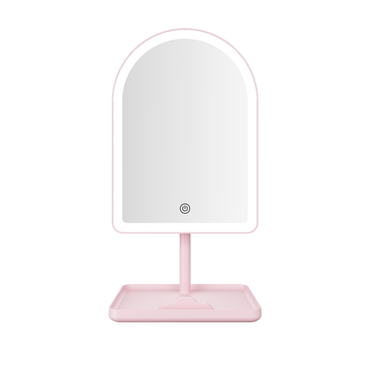 SLAYssentials Arch Tri-Tone LED Tabletop Makeup Mirror