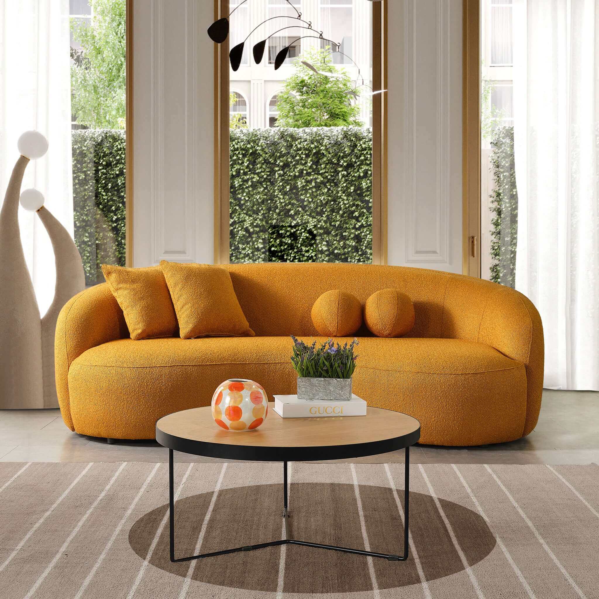 Ashcroft Imports Drake Curvy Sofa - Thumbnail 4
