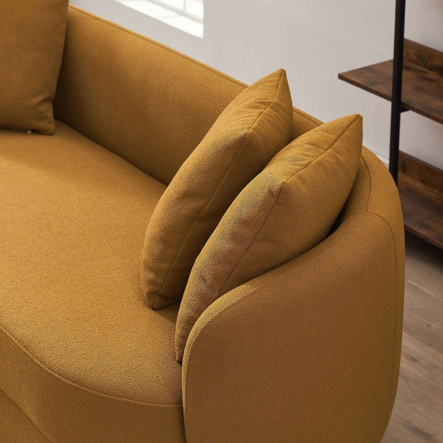 Dylan Modern French Gold Boucle Sofa