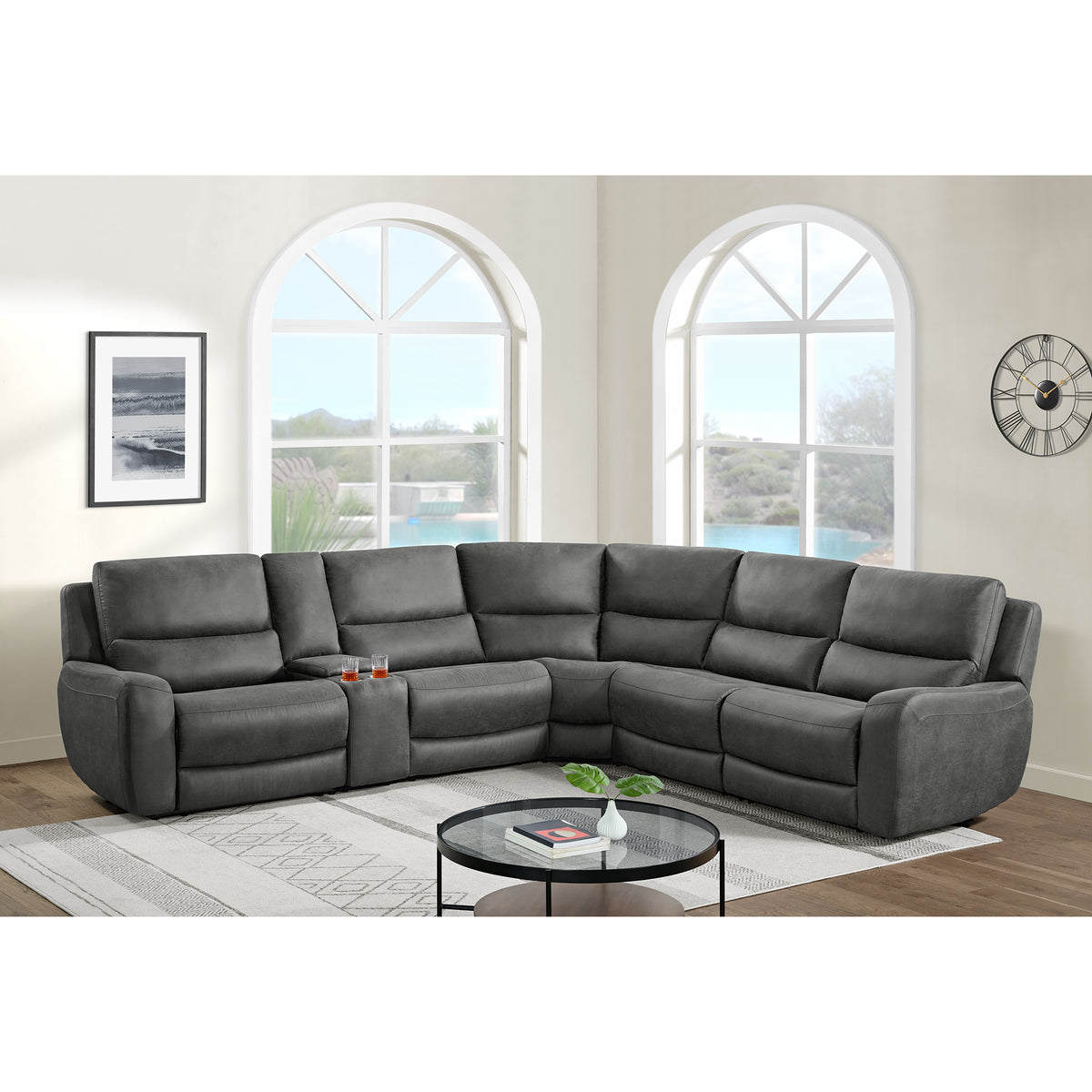 Saber 6Pc Sectional Set In Texas Granite
