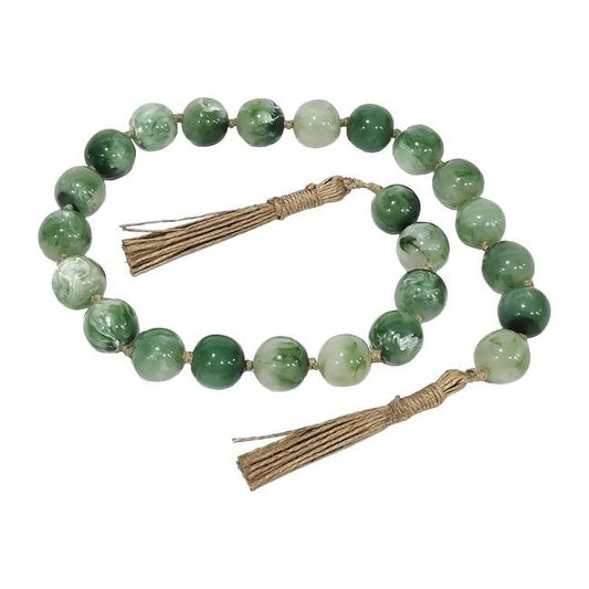 Green Resin Bead Garland