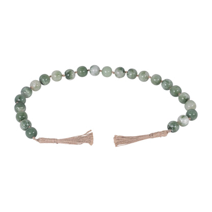 Guirnalda de cuentas de resina verde