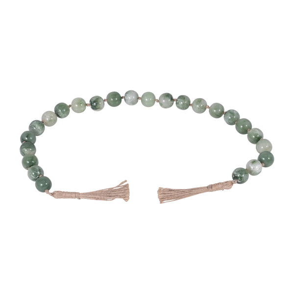 Guirnalda de cuentas de resina verde