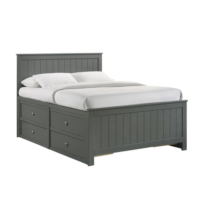 Sami Full Captains Bed in Grey