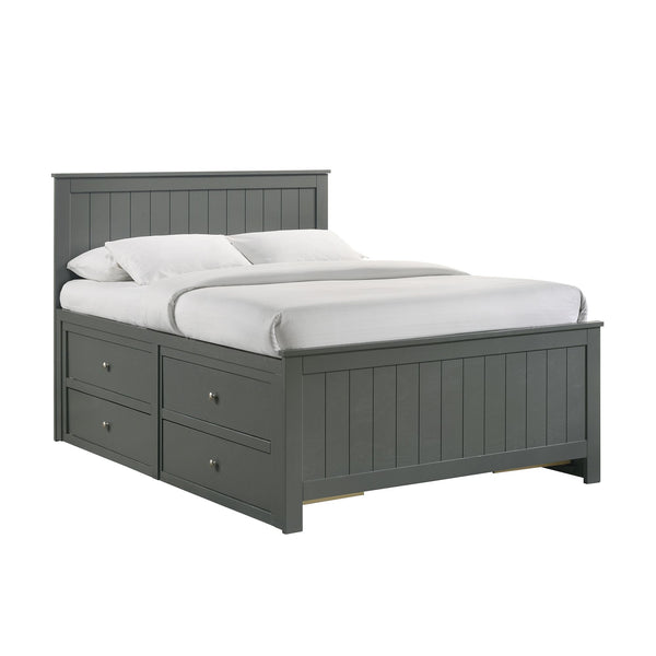 Sami Full Captains Bed in Grey