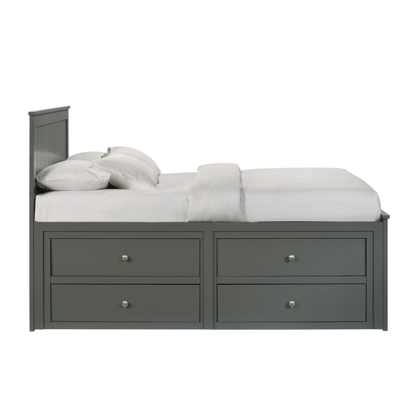 Sami Full Captains Bed in Grey