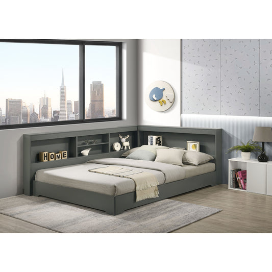 Sami Full Corner Bed in Grey
