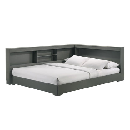 Sami Full Corner Bed in Grey