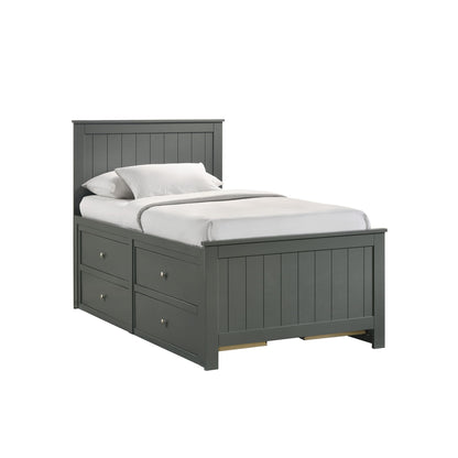 Sami Twin Captains Bed in Grey