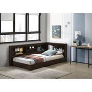 Sami Twin Corner Bed in Espresso