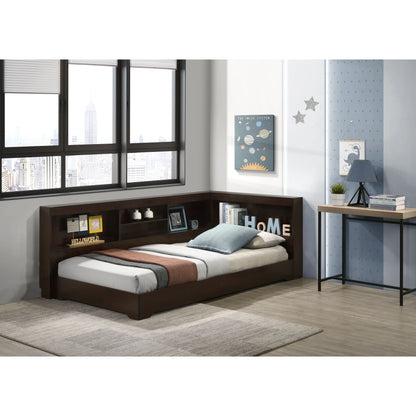Sami Twin Corner Bed in Espresso