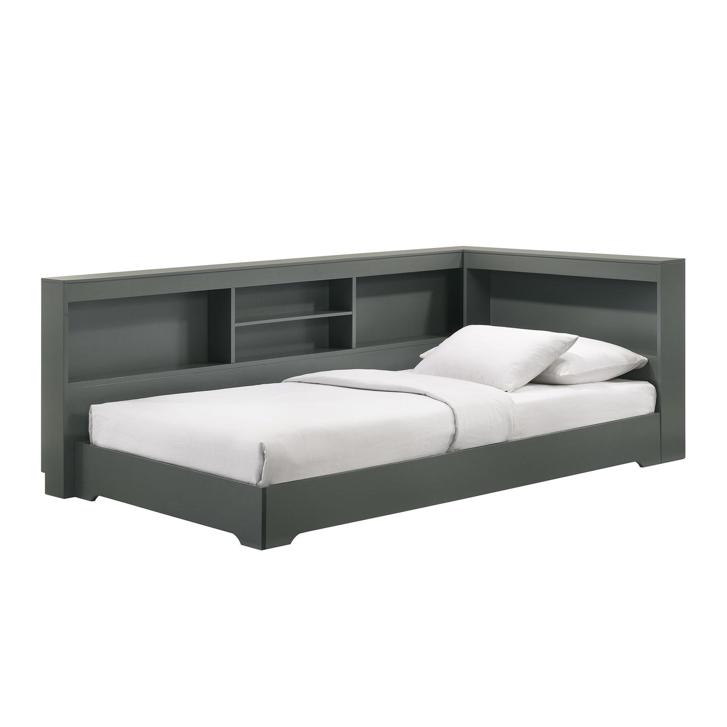 Sami Twin Corner Bed in Grey