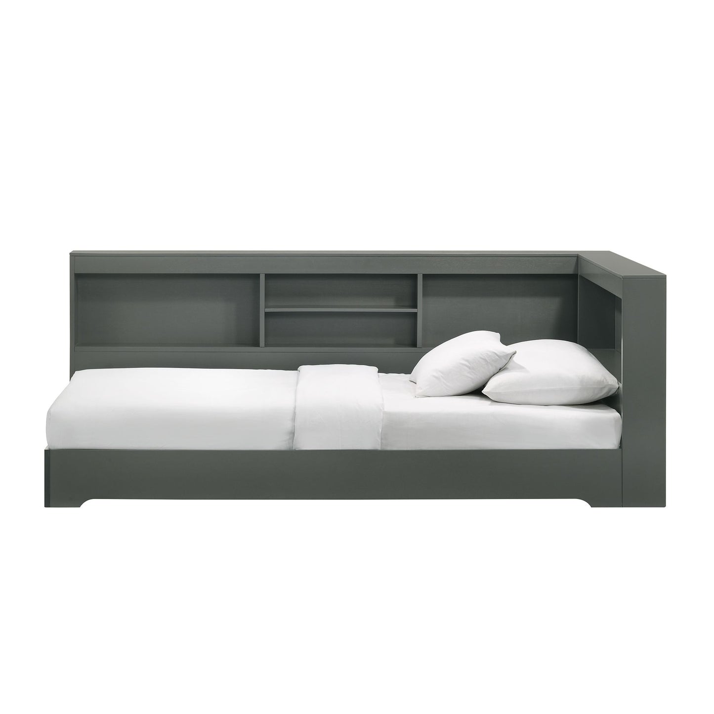 Sami Twin Corner Bed in Grey