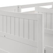Sami Twin Over Twin Step Bunk with Left HB in White