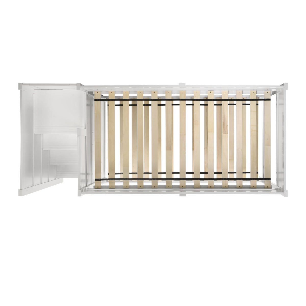 Sami Twin Over Twin Step Bunk with Left HB in White
