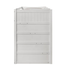 Sami Twin Over Twin Step Bunk with Left HB in White