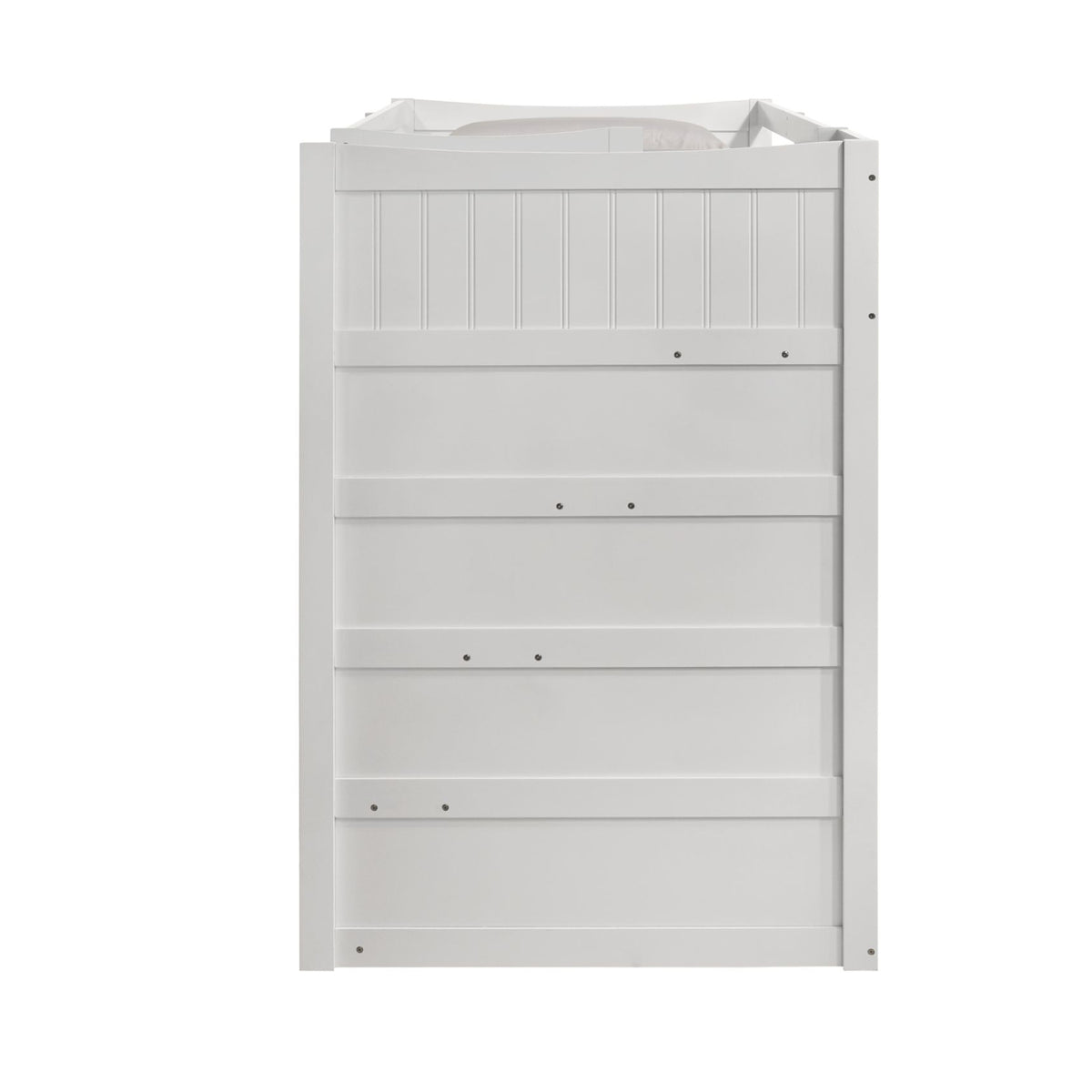 Sami Twin Over Twin Step Bunk with Right HB in White