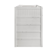 Sami Twin Over Twin Step Bunk with Right HB in White