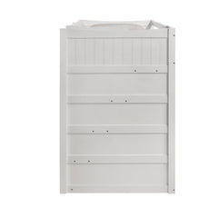 Sami Twin Over Twin Step Bunk with Right HB in White