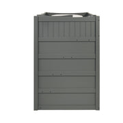 Sami Twin Over Twin Step Bunk with Right HB in Grey