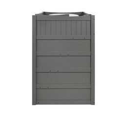 Sami Twin Over Twin Step Bunk with Right HB in Grey
