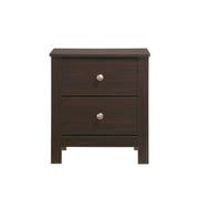 Sami Youth 2-Drawer Nightstand in Espresso
