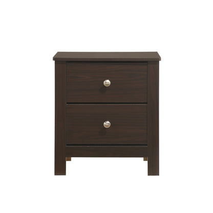 Sami Youth 2-Drawer Nightstand in Espresso