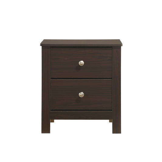 Sami Youth 2-Drawer Nightstand in Espresso