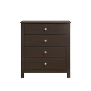 Sami Youth 4-Drawer Chest in Espresso