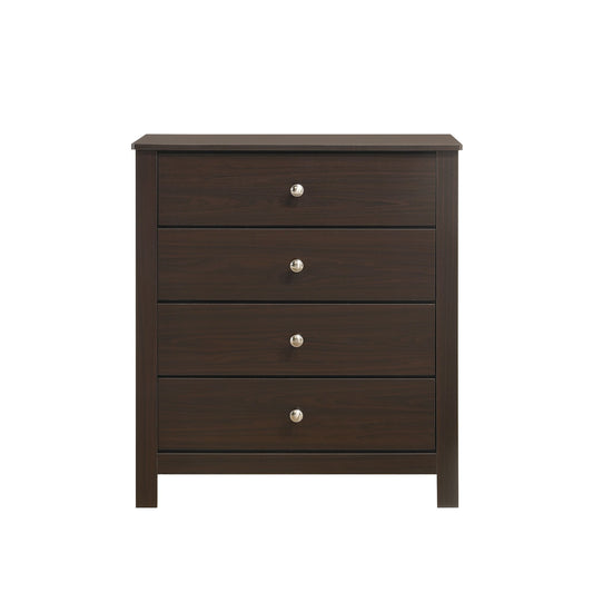 Sami Youth 4-Drawer Chest in Espresso