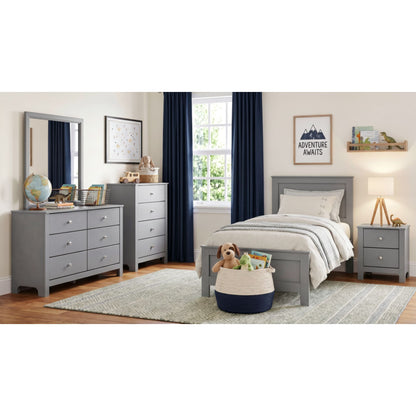 Sami Youth Twin Panel 3PC Bedroom Set in Grey